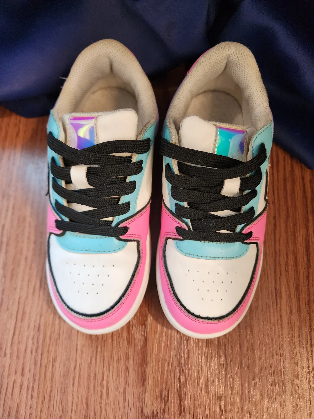 The Children's Place Pink Teal Purple Star Accent Kids Sneakers